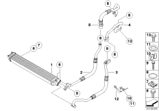 Motor yağ soğ.radyatörü/Yağ rady. hattı