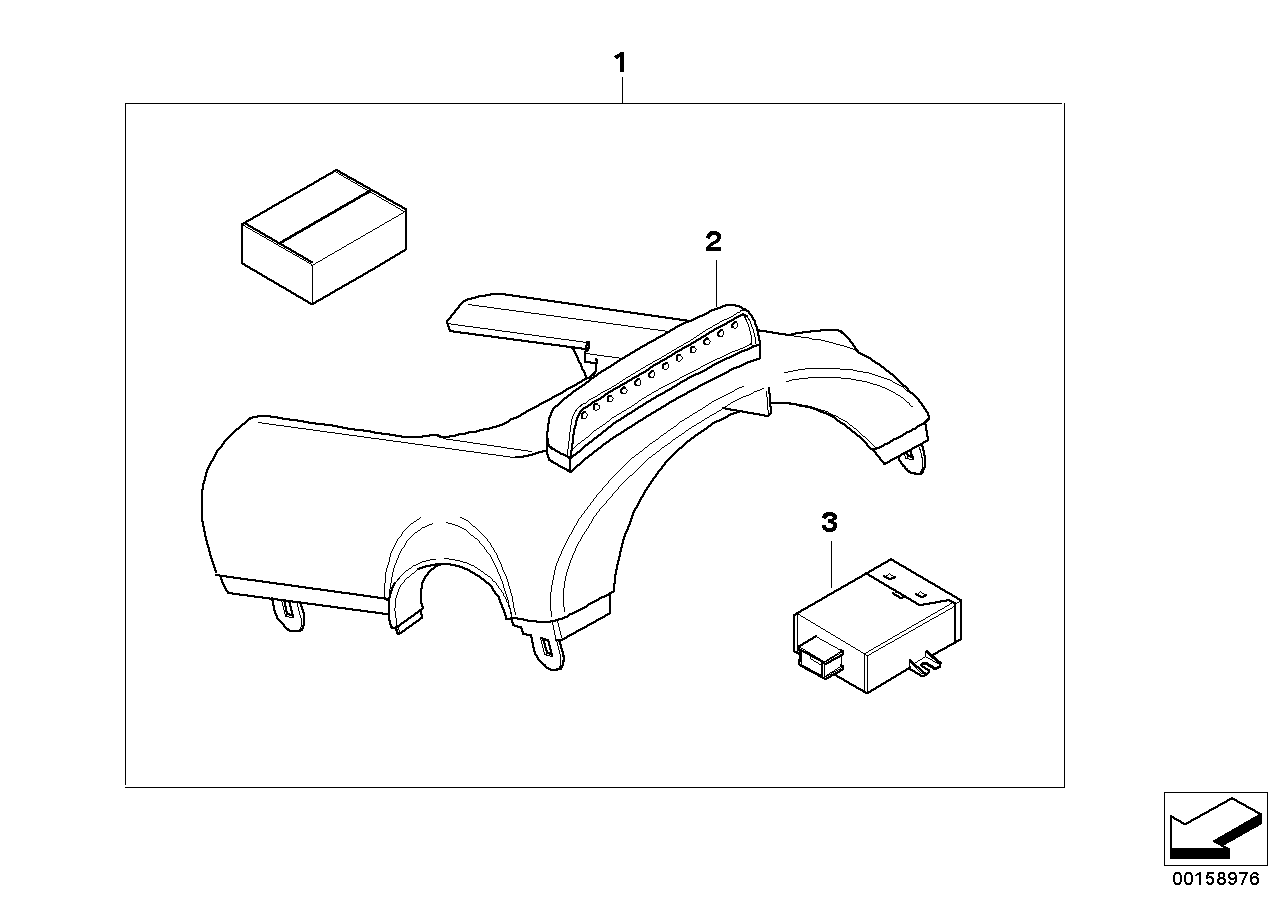 Retrofit kit, gearshift indicator