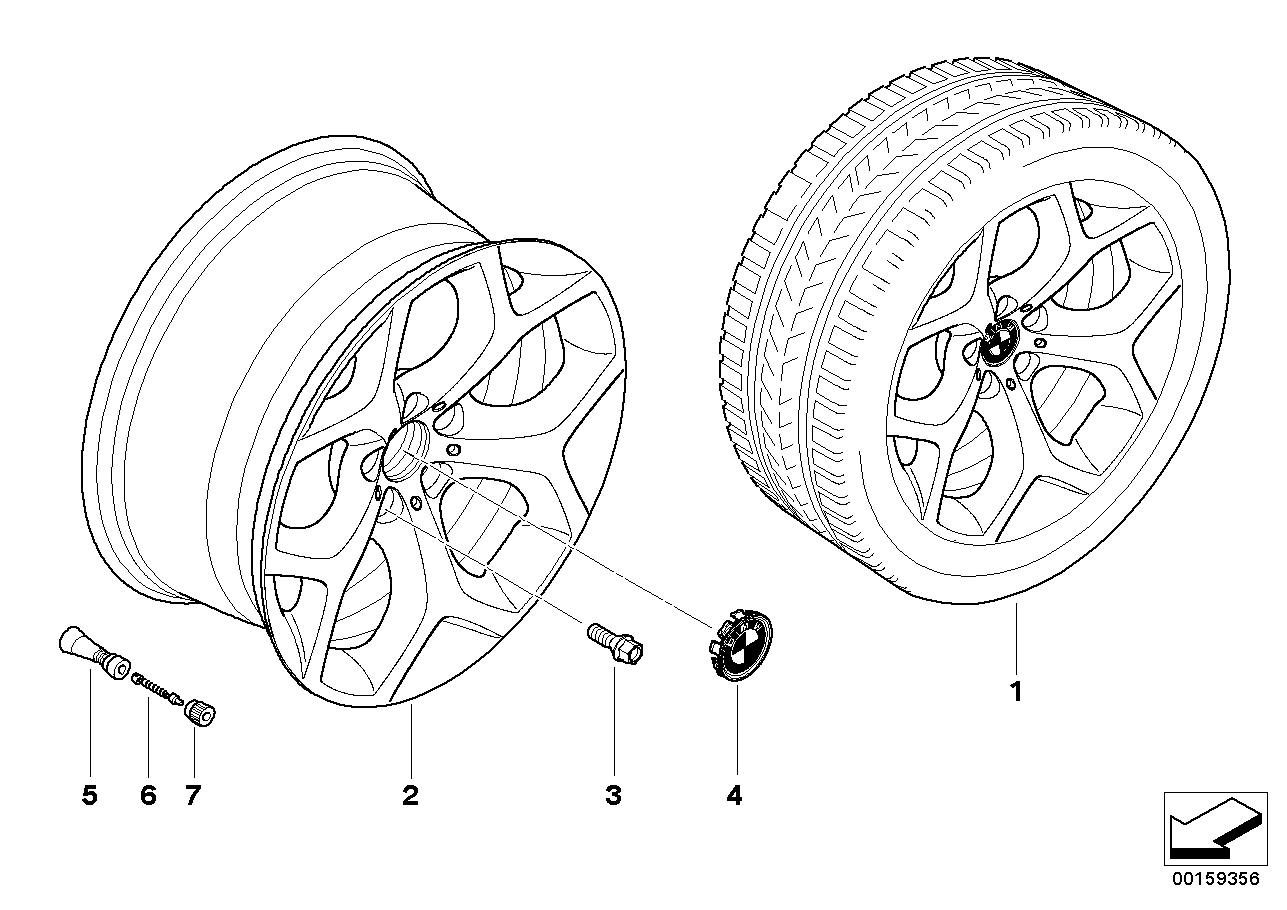 BMW LA wheel Y-spoke 214