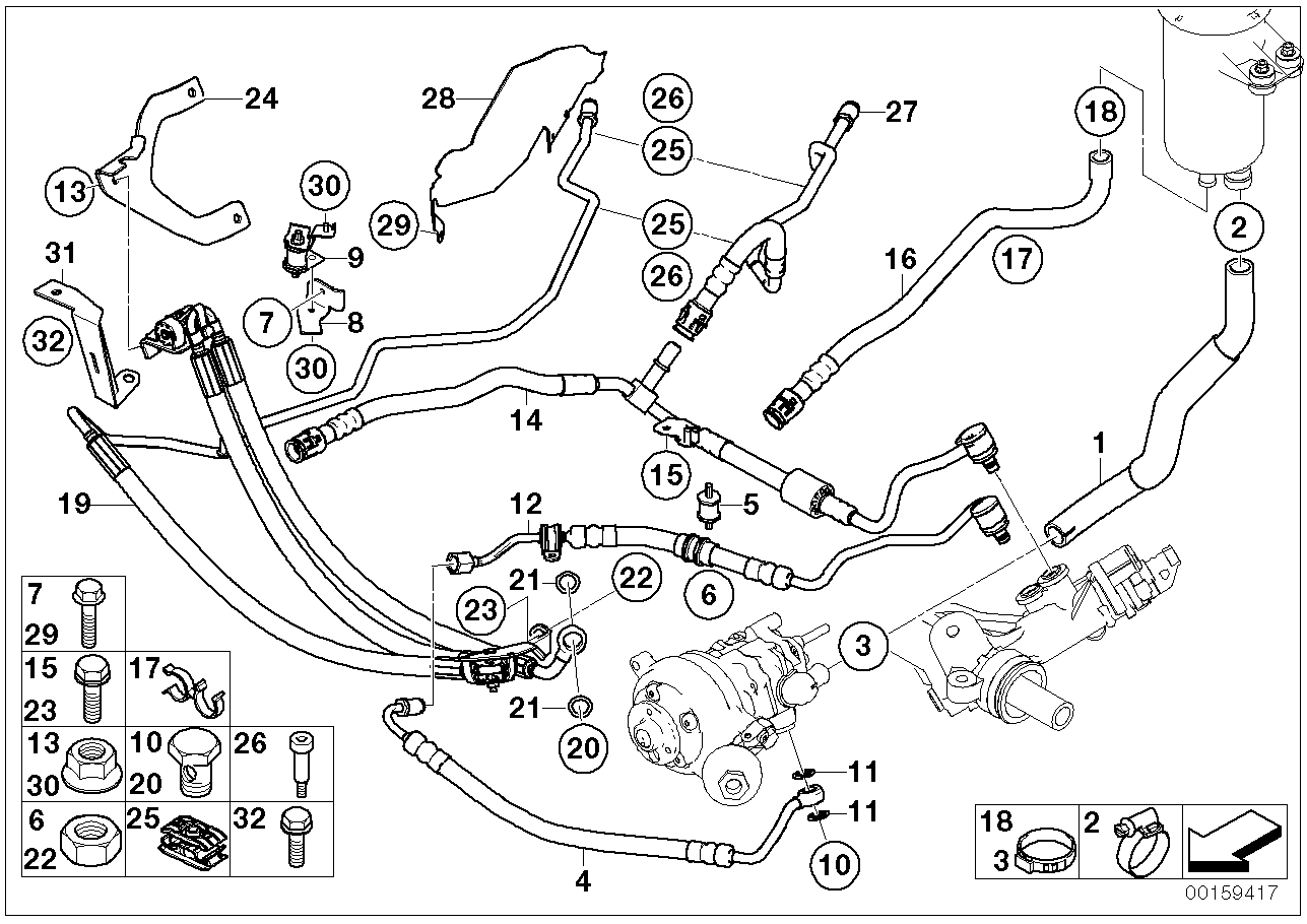 Hydrolenkung Ölleitungen/Dynamic Drive