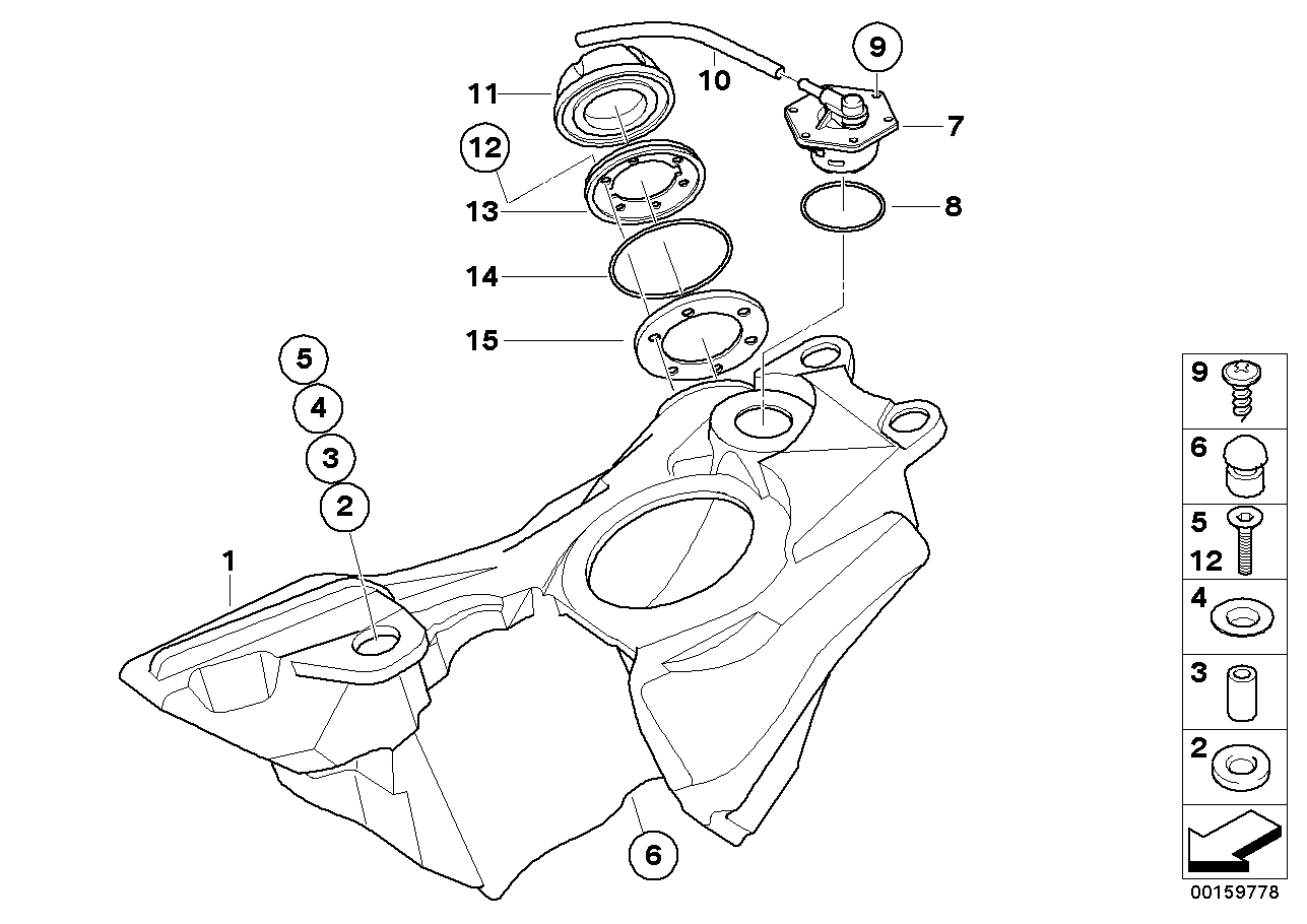 Benzinetank/aanbouwdelen