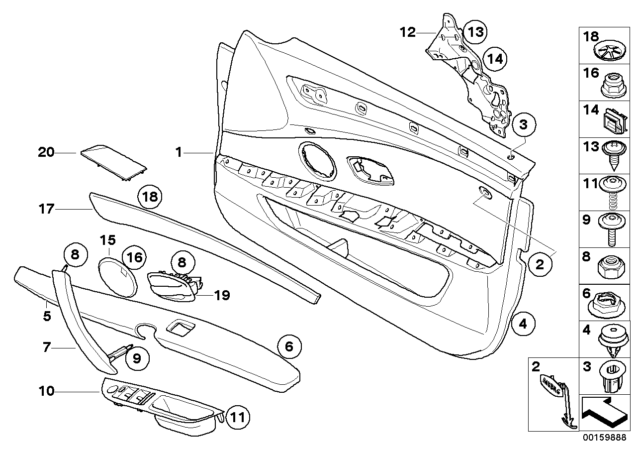 Revest. porta diant./airbag lateral