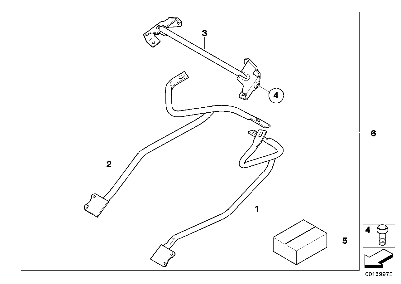 Satz Kofferhalter