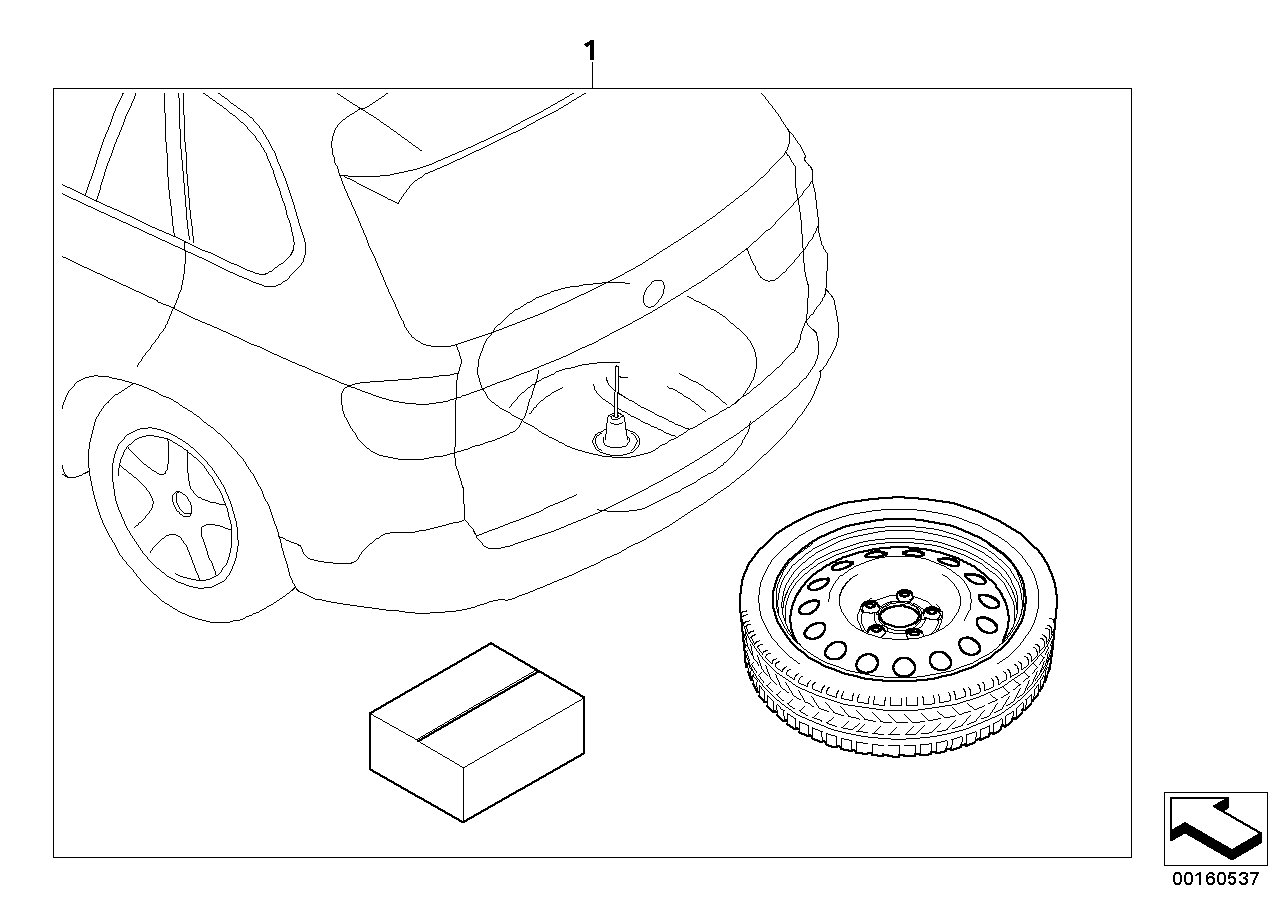 Postmontaggio della ruota di scorta