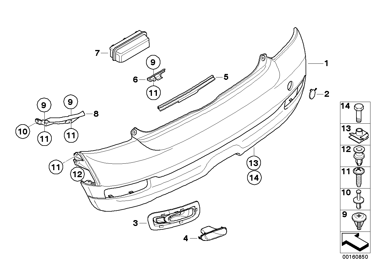 Aerokit, trim panel, rear