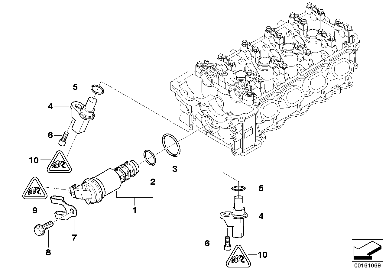 Cilinderkop - elektr. montagedelen