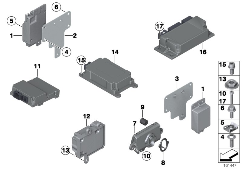 Electric parts, airbag