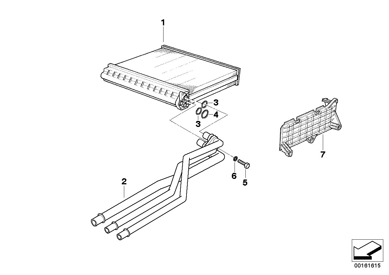 Heater radiator automatic air condition