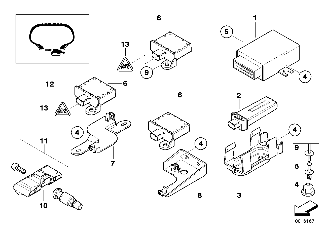 Tire pressure control (RDC) - ctrl unit