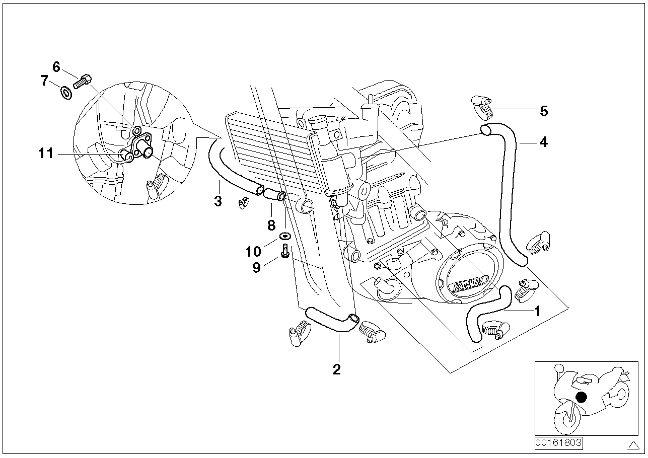 Radiator hoses/temperature sensor