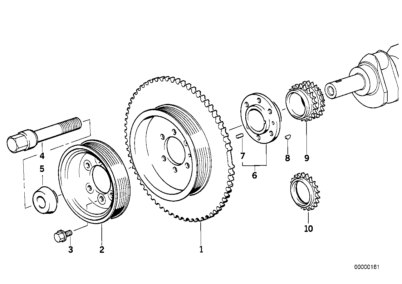 Entraînement par courroie/damper