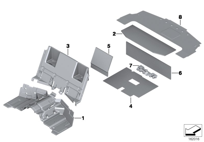 Sound insulating rear