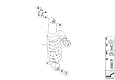 Federbein hinten