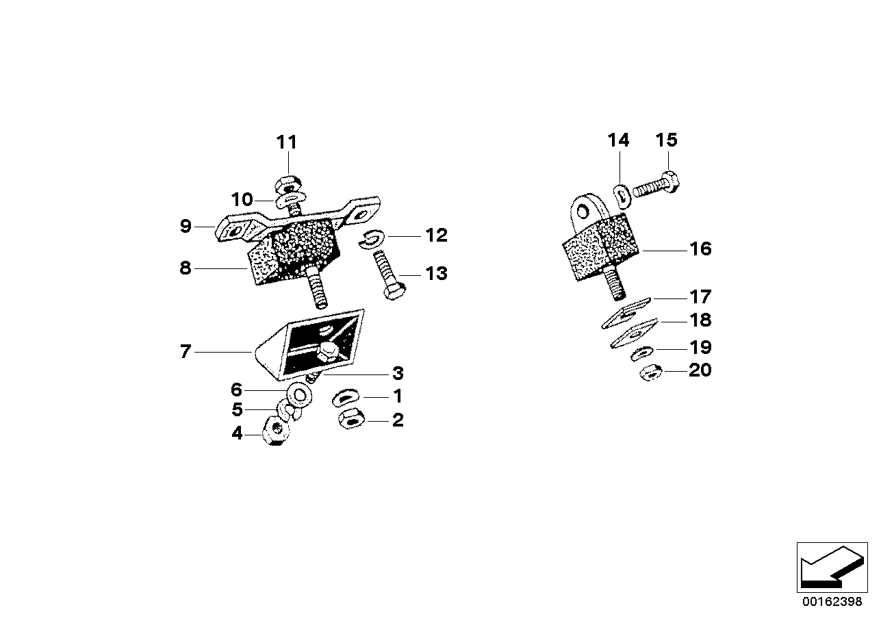 Suspension del motor