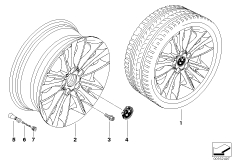 BMW LA wheel, W-spoke 263