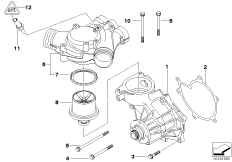 Kühlsystem-Wasserpumpe/Thermostat