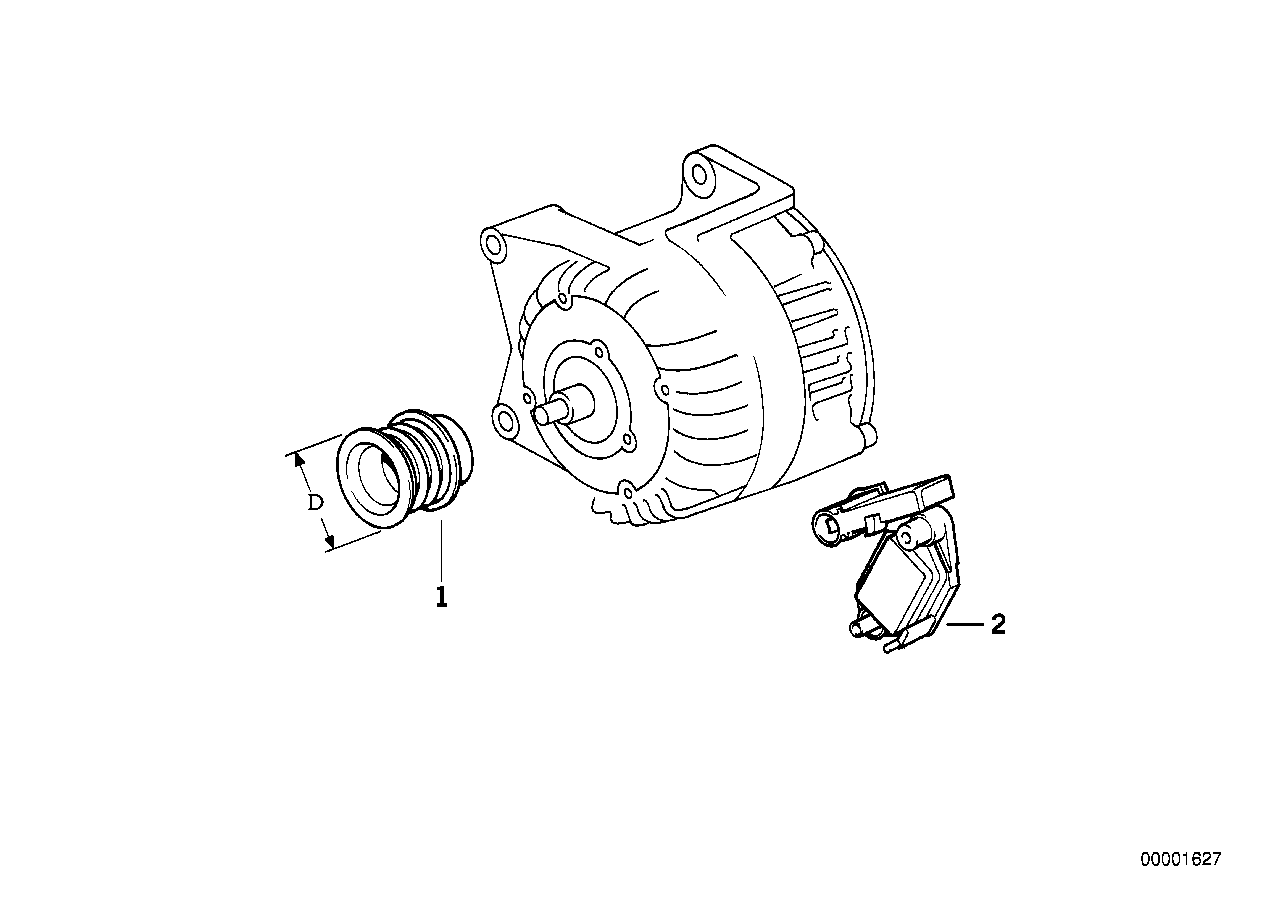 Alternatör, Münferit parçalar-80A