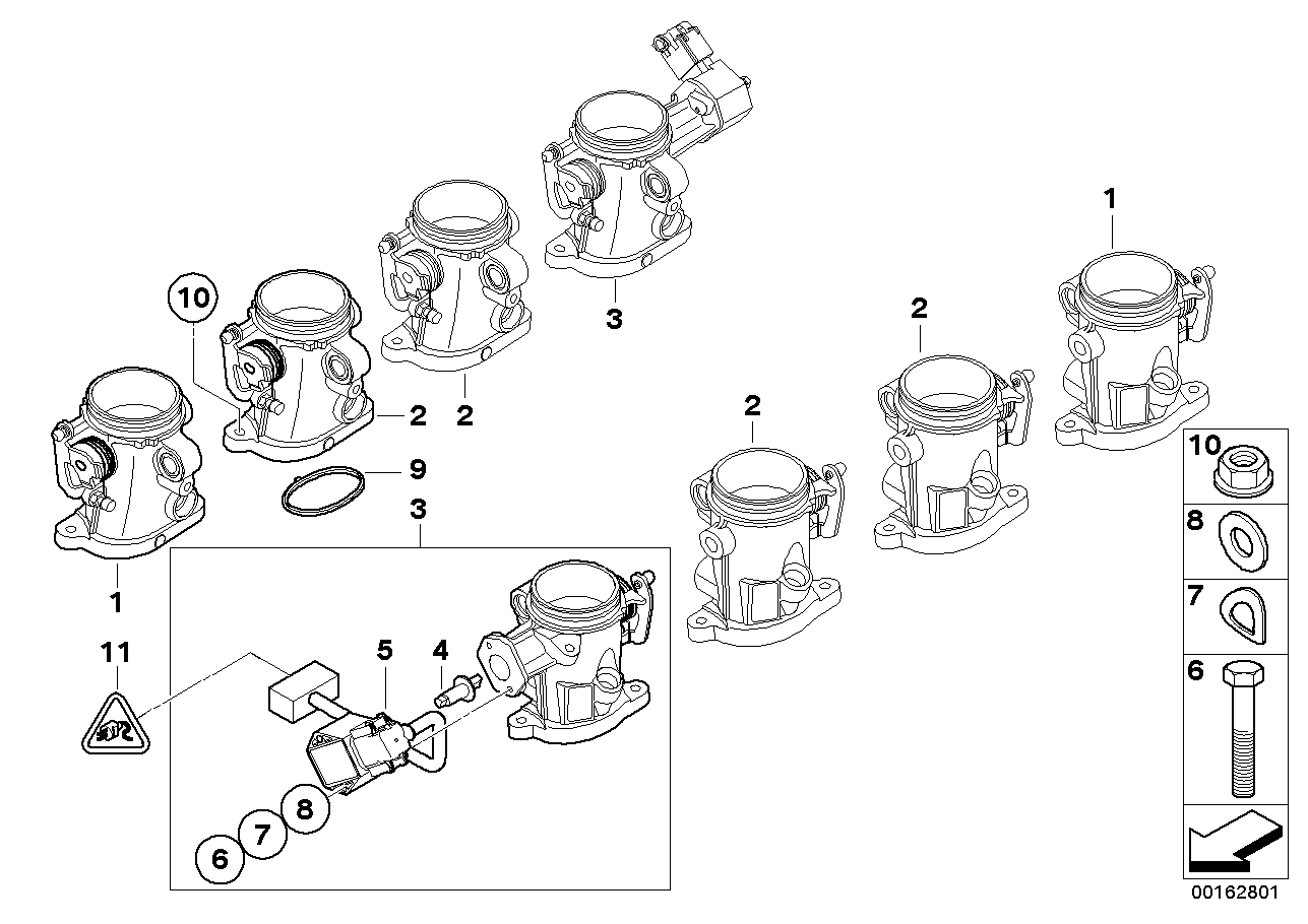 Корпус дроссельной заслонки