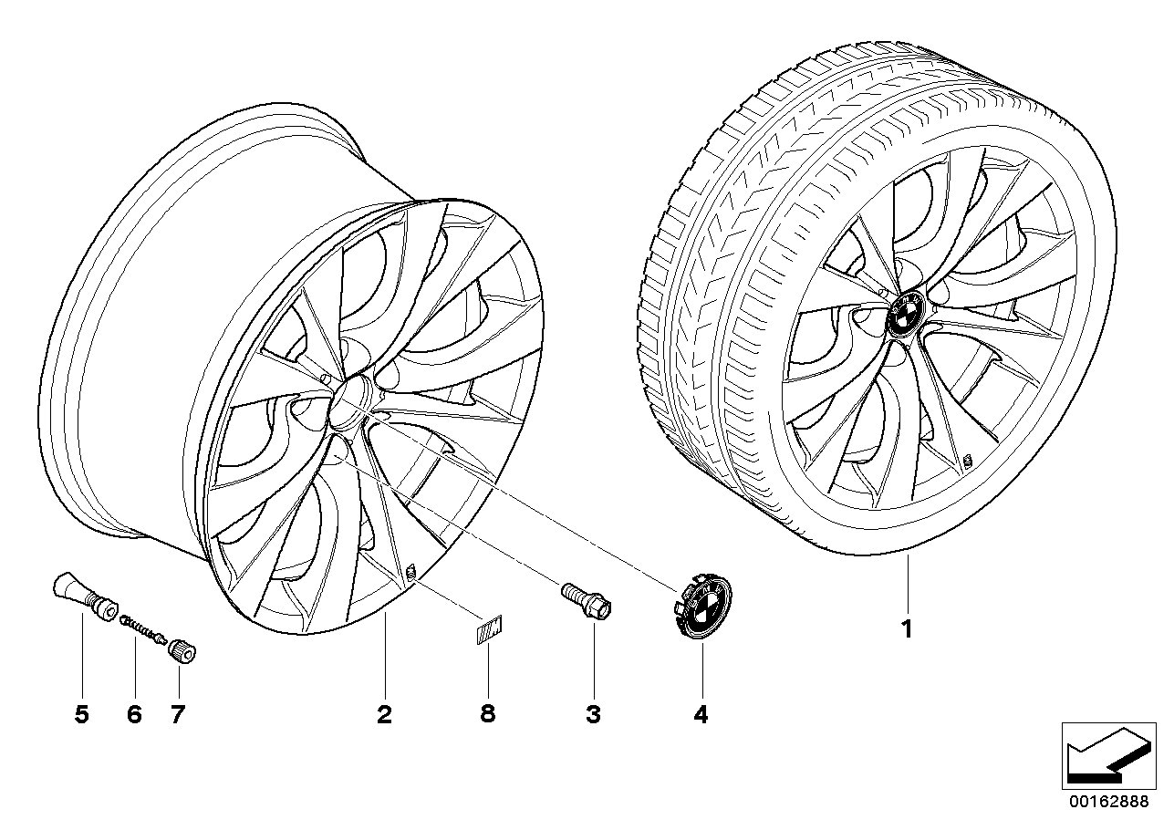 BMW LA wheel, M V-spoke 227