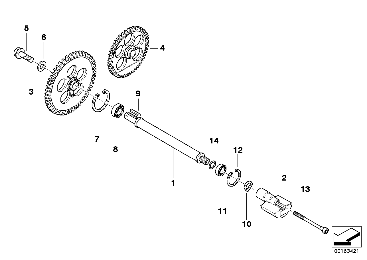 Compensating shaft