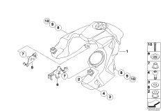 Zbiornik paliwa / Elementy mocujące