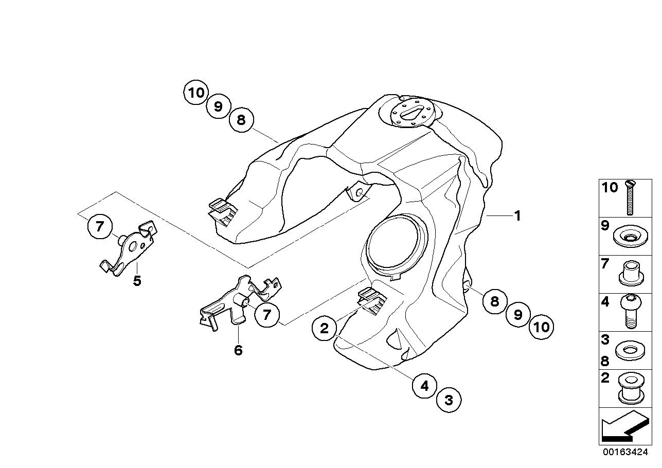 Serbatoio carburante / fissaggi