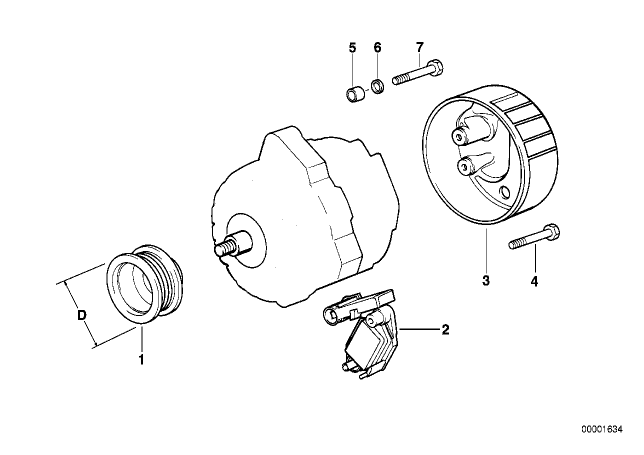 オルタネーター個別部品 120A/150A Valeo