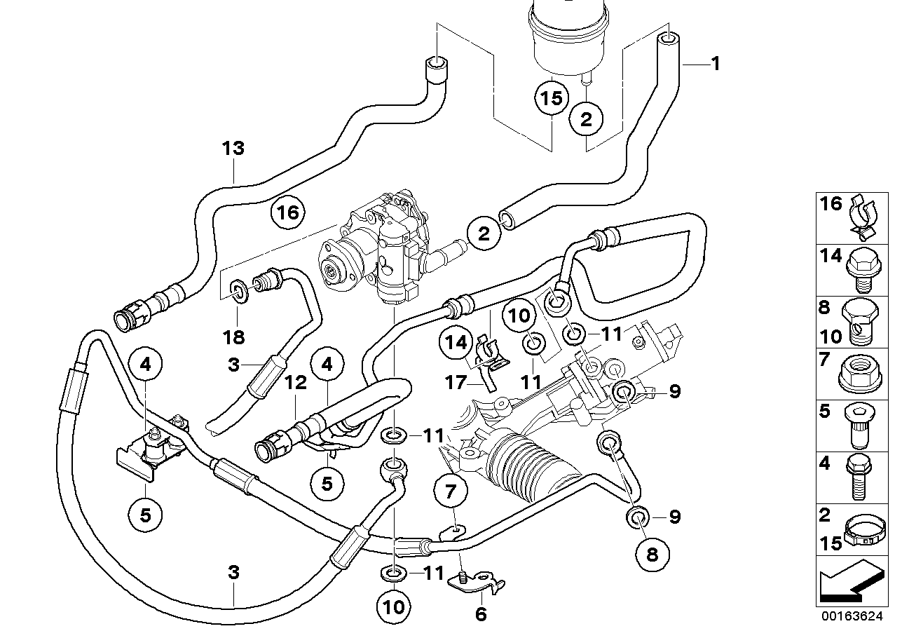 파워 스티어링-오일 파이프