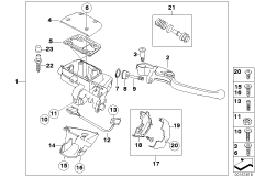 Handbrake control assembly