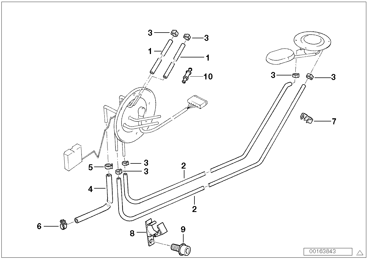 Aerazione del carburante/pezzi montabili