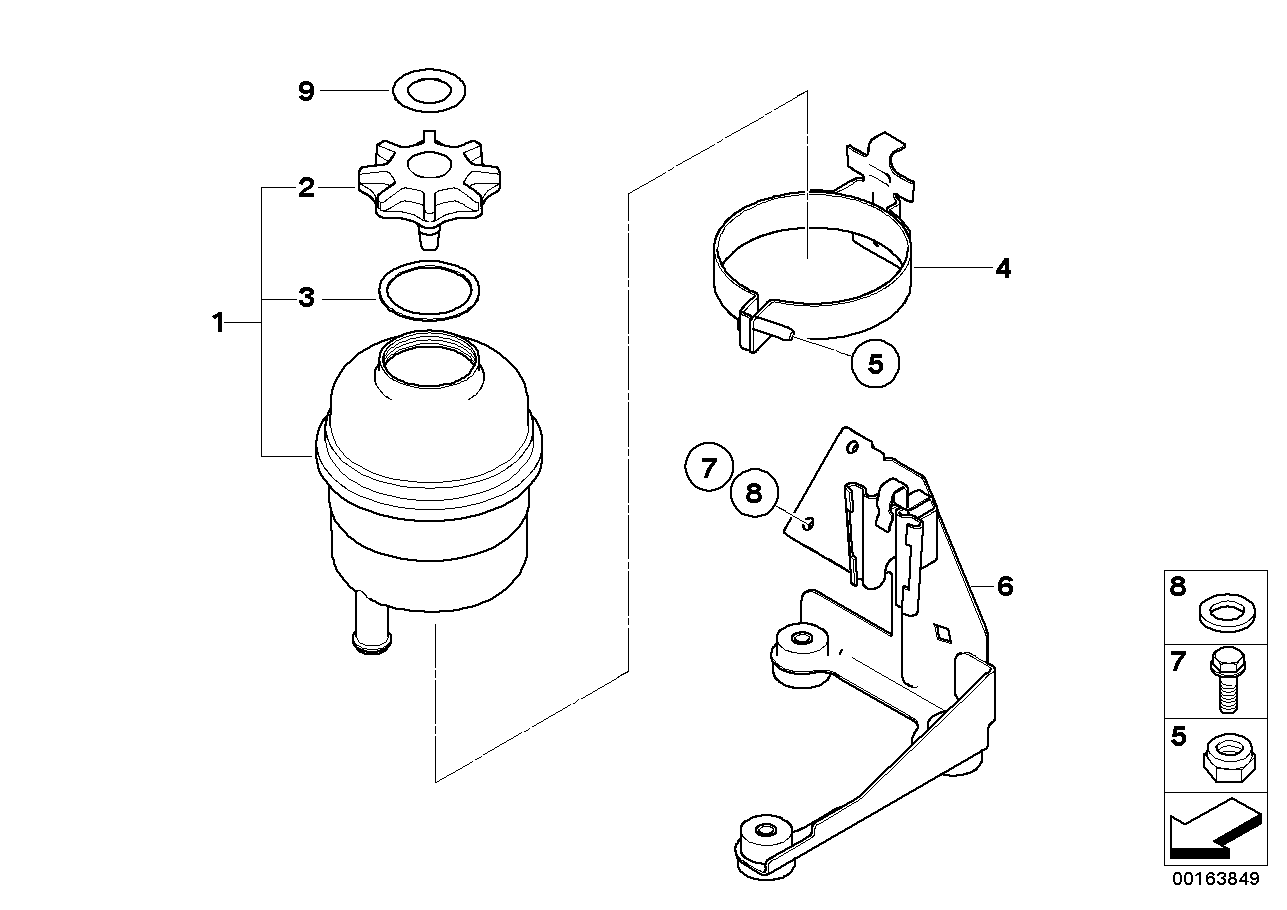 Olejový zásobník/jednotlivé díly