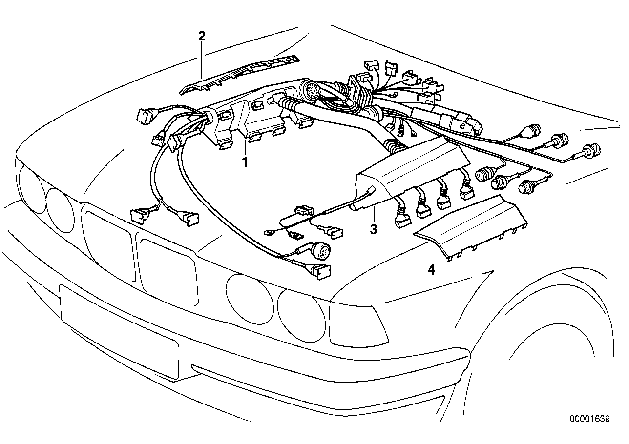 Copertura cablagio motor