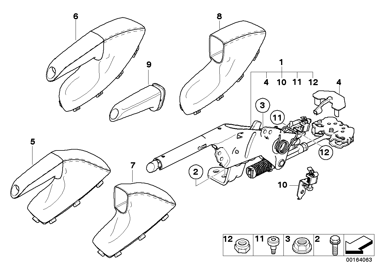 Handbrake lever