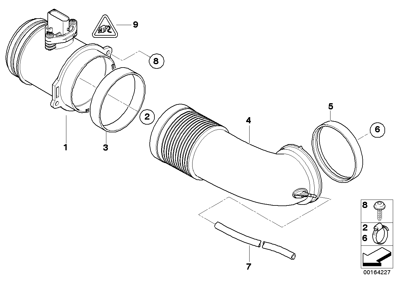 Hot-film air mass meter