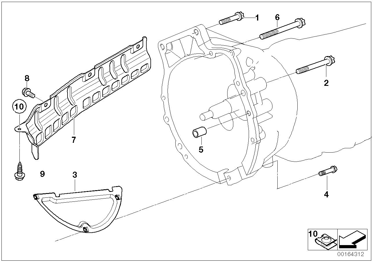 Şanzıman, Bağlantı/Montaj parçaları