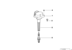 Igtn. coil/sparkplug connector/sparkplug