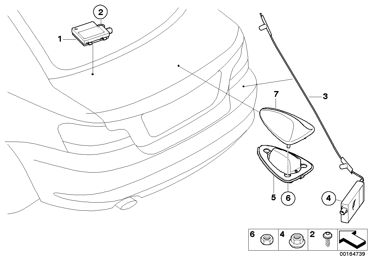 単体部品 GPS/DAB アンテナ