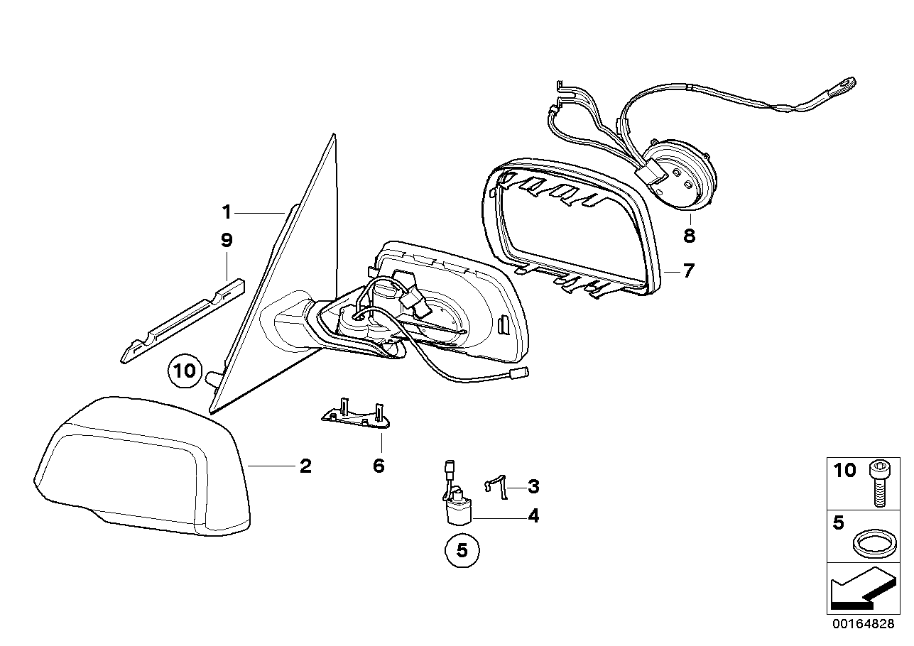 Exterior mirror (S430A+S760A)