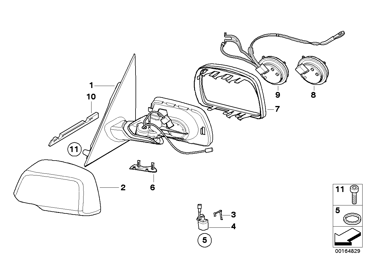 Exterior mirror (S760A)