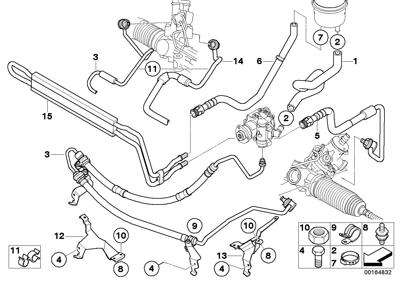 Servostyrning-oljelednings