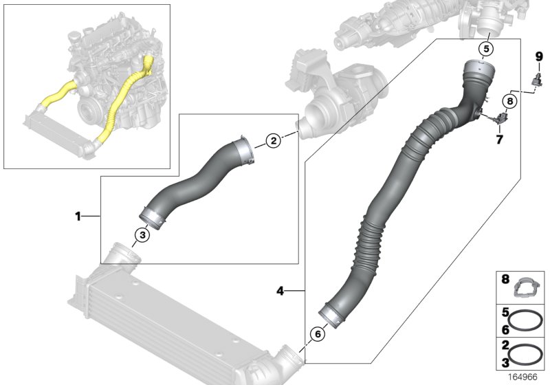 Intake manifold-supercharg.air duct/AGR