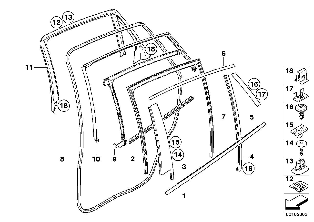 R ドア カバー及びシール