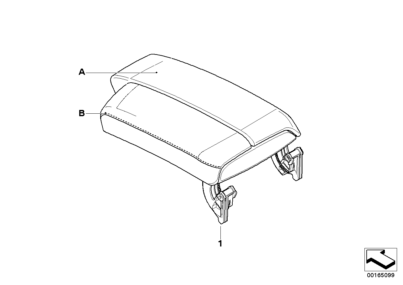 Individual armrest, centre console