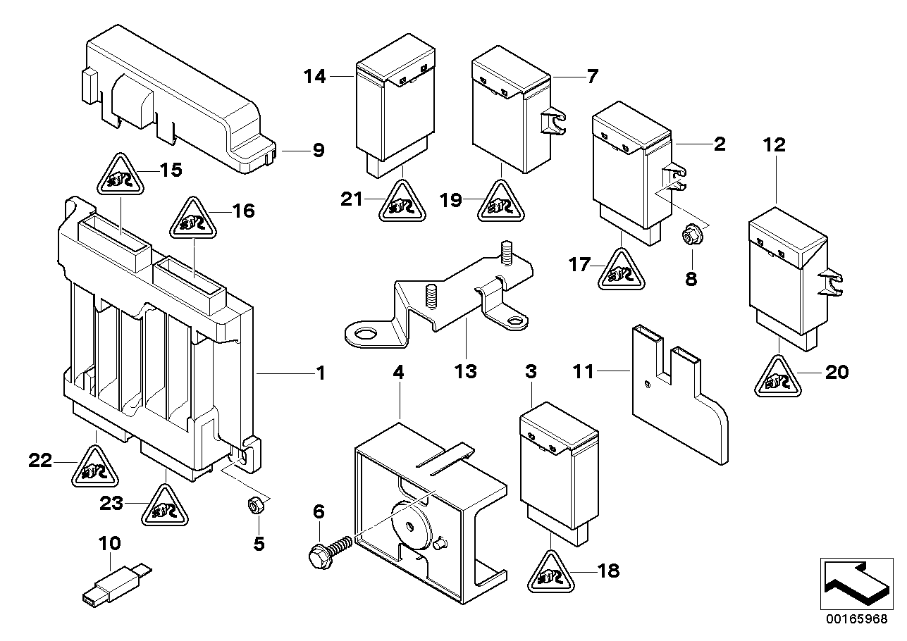 Karrosseriestuurtoestel.en modulen