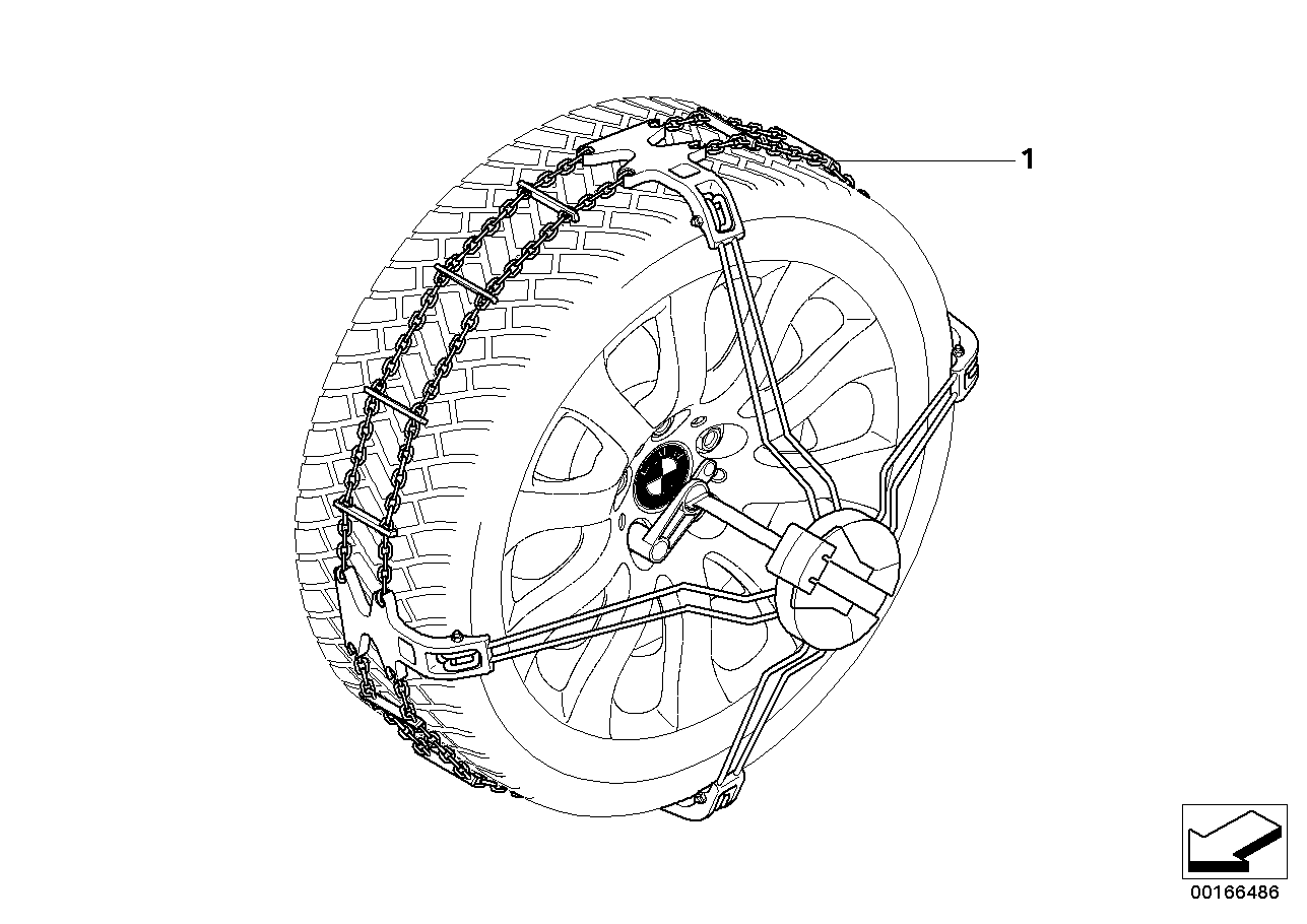 Snow chain "BMW Easy Fit"