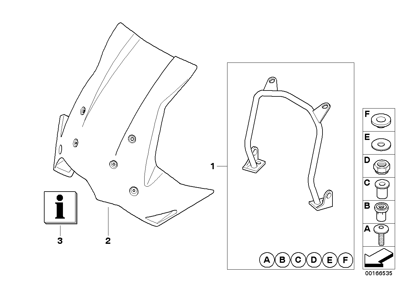 ツアーウインドシールド 取付け具付