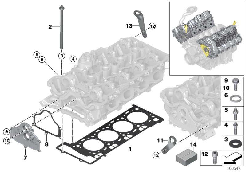 Cylinder head attached parts