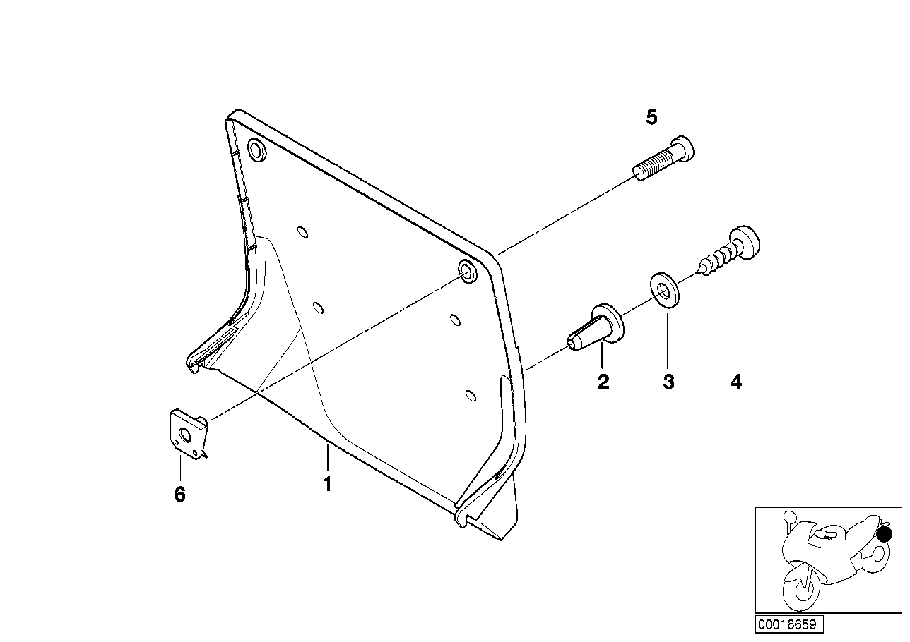 Fixation de plaque d'immarticulation