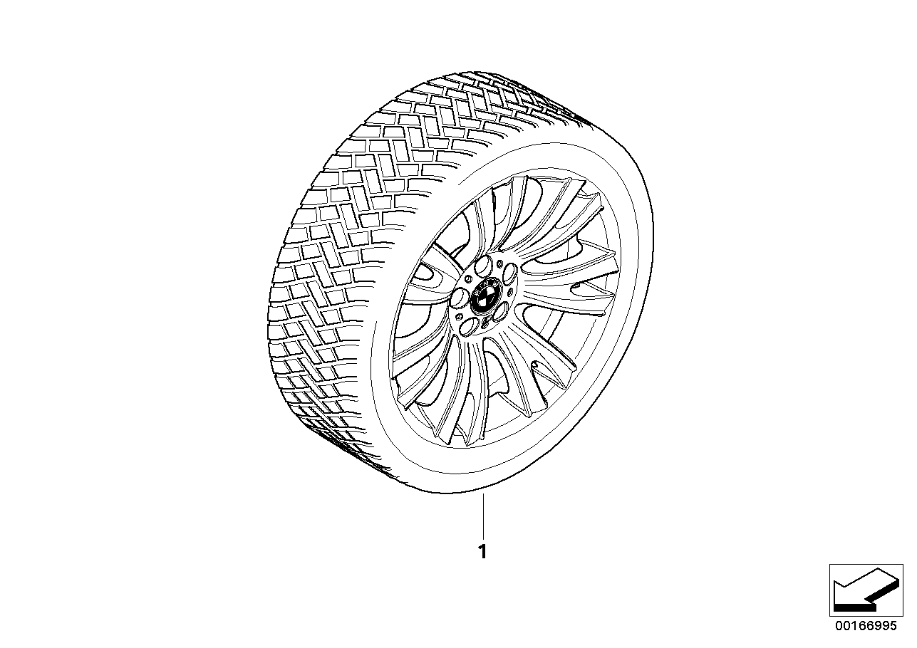 Winterkomplettrad V-Speiche 223M