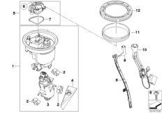 Fuel pump and fuel level sensor